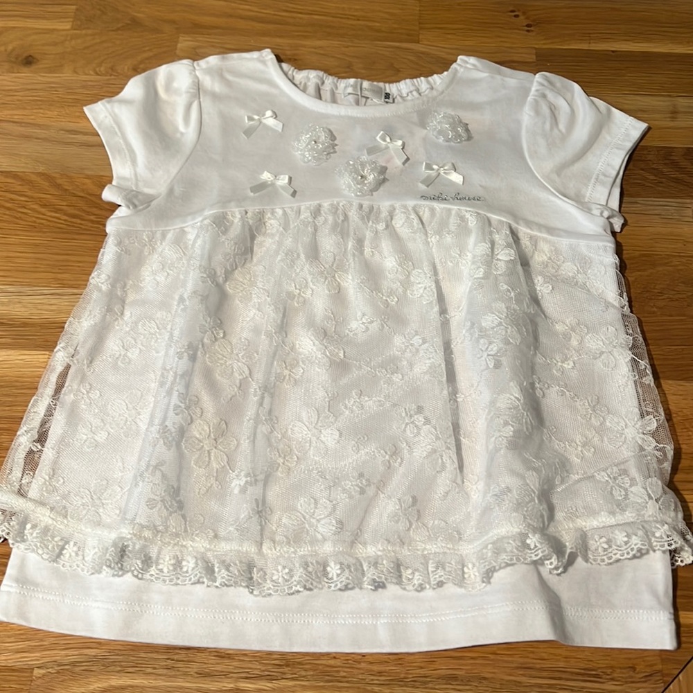 Miki House white lace dress
